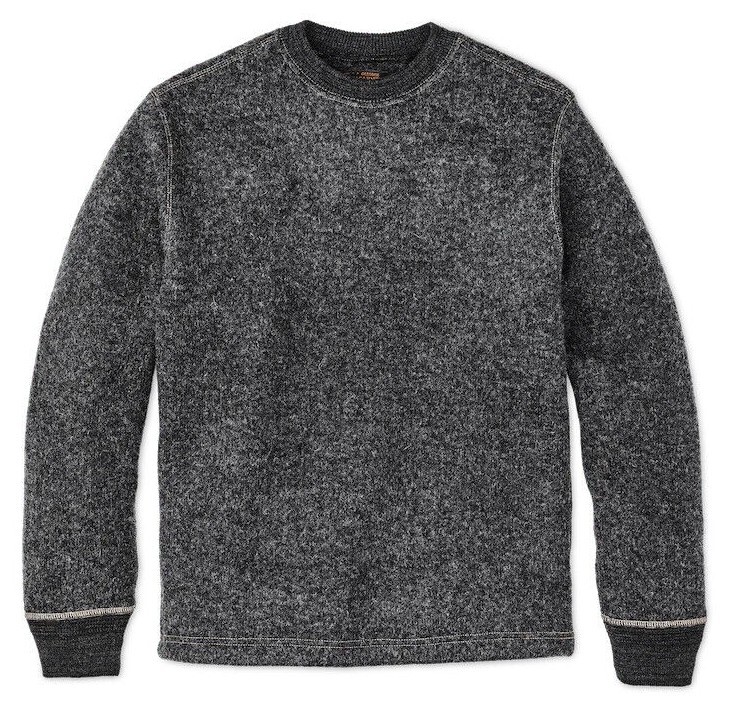 Filson Keyport Wool Crewneck 20263579 Charcoal Heather Gray Filson Keyport Wool Crewneck 20263579 Charcoal Heather Gray