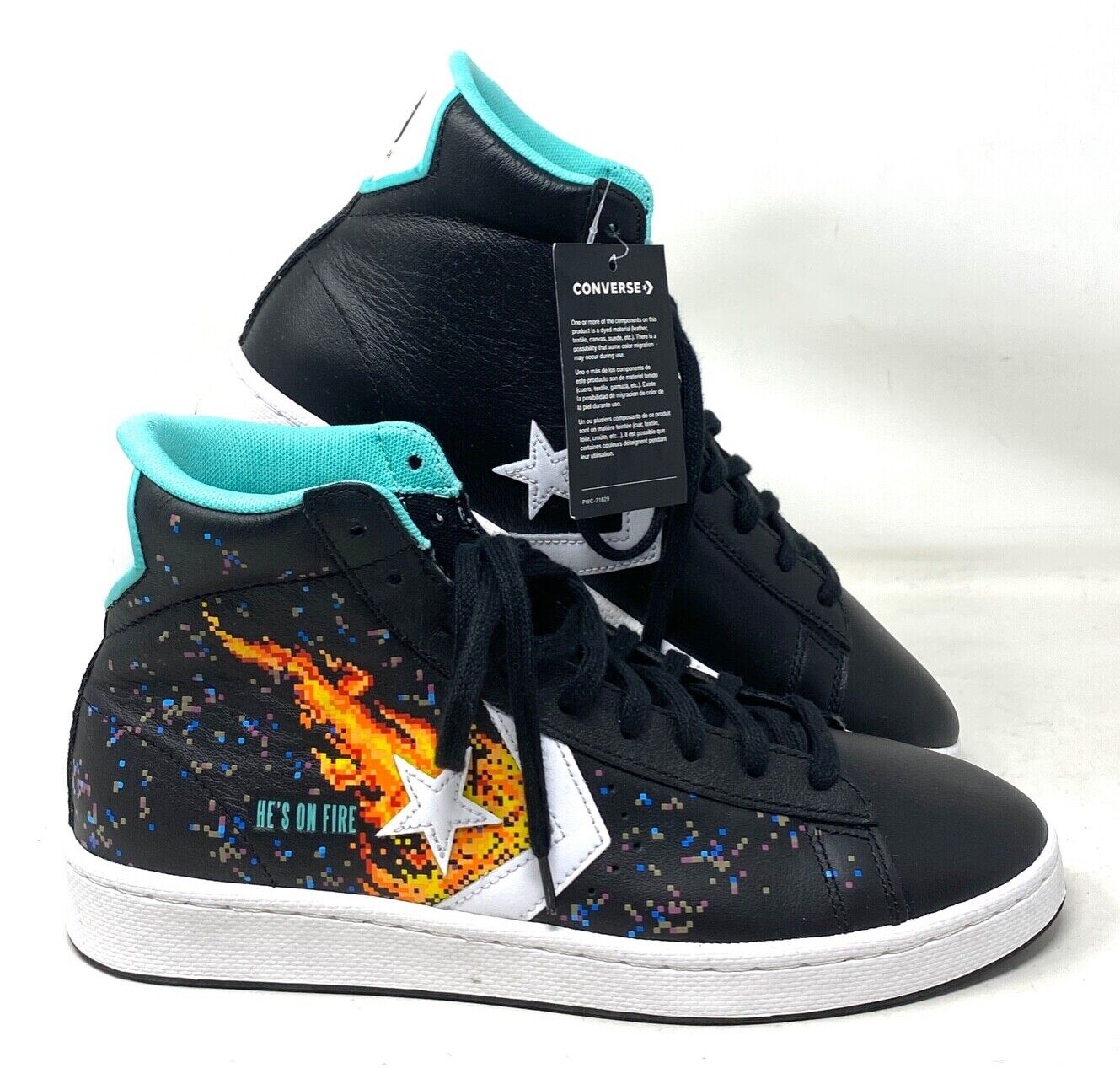 Converse Pro Leather High NBA Jam Shoes Black Men's Basketball - Main Image