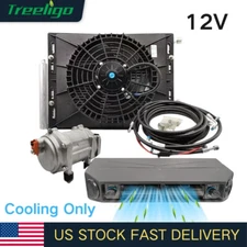 12V Electric Air Conditioner Underdash Auto Car A/C Unit Kit Only Cool Universal
