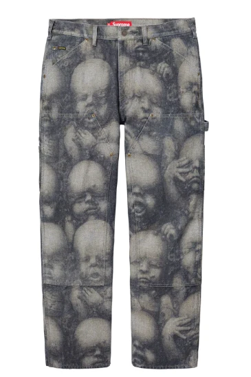 Supreme H.R. Jean Giger double genou indigo inversé taille 36 NEUF EN MAIN