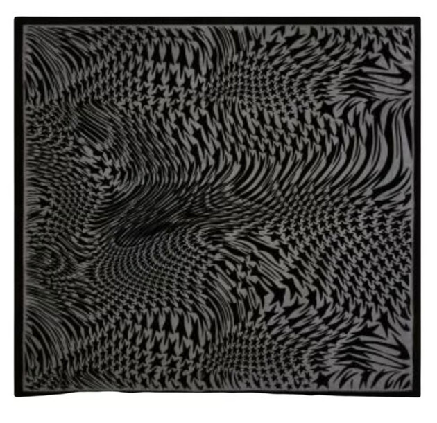 Mugler H&M black silk swirling star scarf NWT | eBay