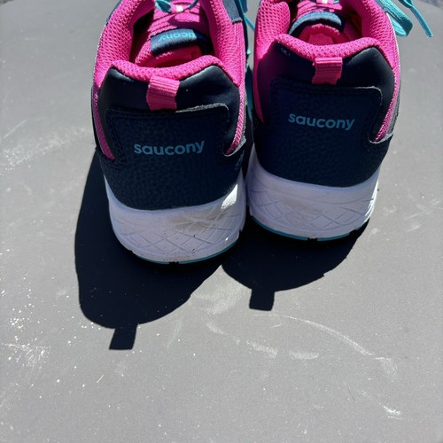 Saucony Dash Navy Pink Jugend Mädchen Größe 4,5 M Schuhe Sneaker SK167383 blau silber - Bild 8 von 15