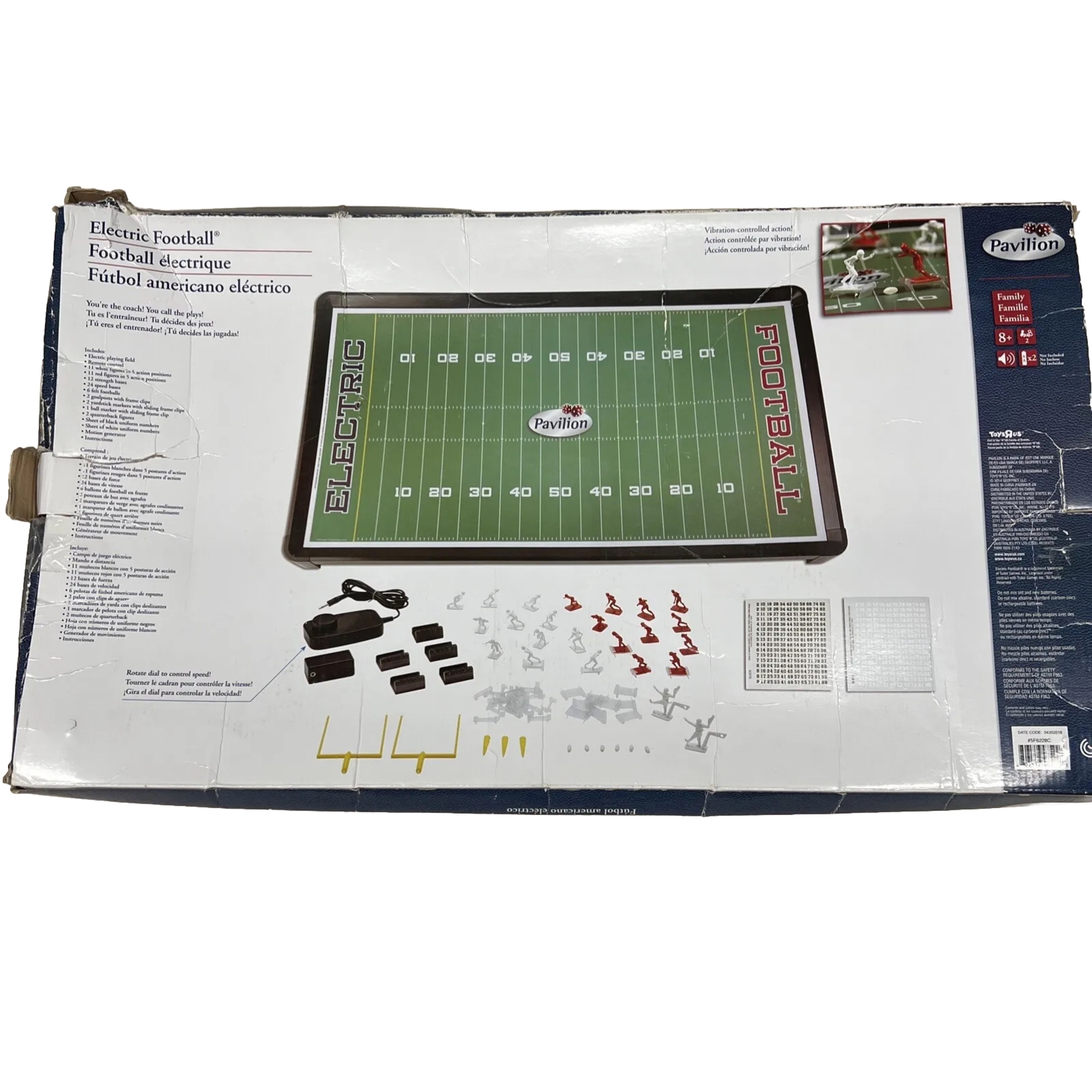 Pavilion Electric Football Tudor Game Vibrating Super Bowl NFL Fútbol