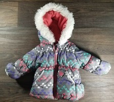 London Fog Toddler Girl's Jacket With Hood Sz 12 Months Coat Pockets Fall Winter