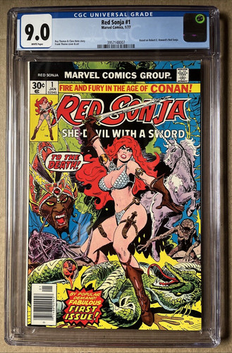 Red Sonja #1 (Jan 1977, Marvel Comics)  CGC 9.0