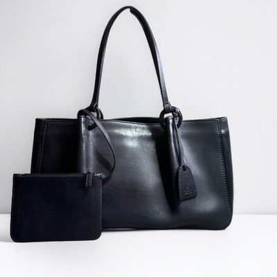 Gucci  Shoulder Bag Tote Black Leather Authentic
