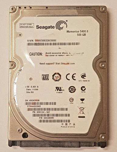 500 GB SATA Seagate Momentus 5400.6 ST9500325AS 8MB HDD 2,5" interne Festplatte