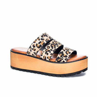 Dirty Laundry by Chinese Laundry Jolt Platform Open Toe Leopard Open Toe  Wedge | eBay