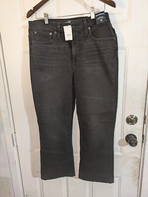 Mercantile Black Jeans Women's 30 Mid-rise Flare Leg