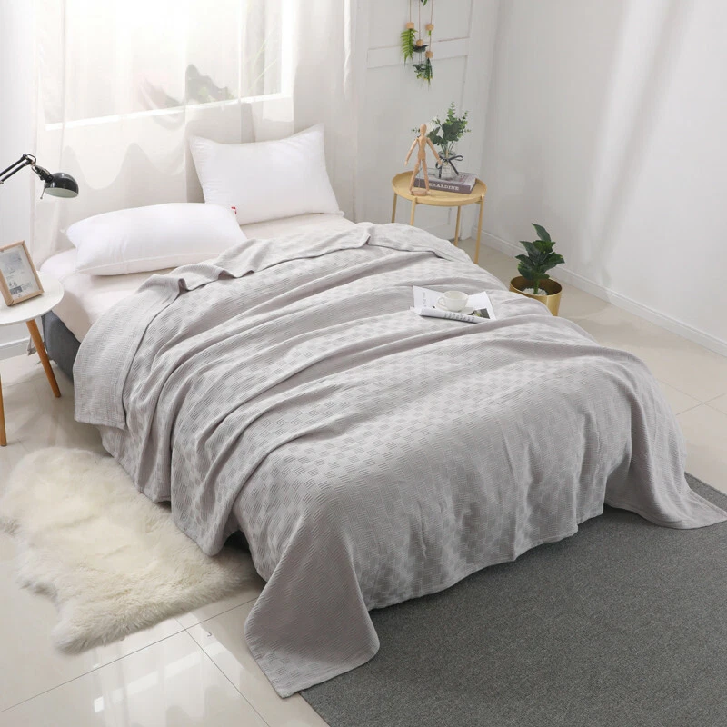 Blanket Cotton gauze knitted blanket air conditioning quilt bed cover bed sheet - Image 2 of 4