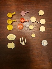 Vintage Dollhouse Kitchen Utensils and Pots Unknown Maker