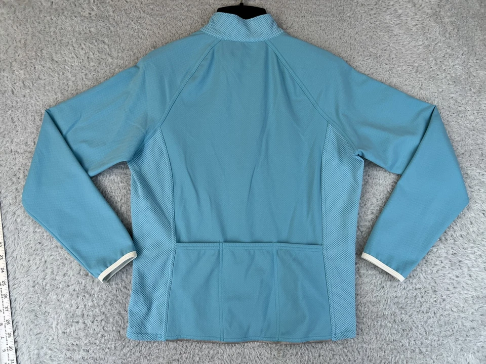 Chaqueta Cannondale Mujer M Azul Ciclismo Jersey 1/4 Cremallera Cuello Simulado Bicicleta Rendimiento Foto 2 de 4