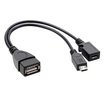 Micro USB Host OTG Cable with USB Power For Samsung / HTC / Nexus / LG Phones