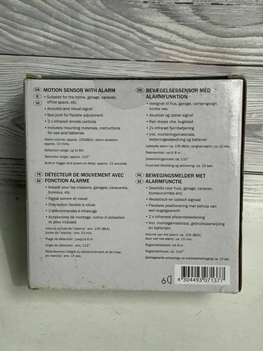 Bewegungsmelder mit Alarm geeignet für Haus Garage Wohnwagen Büro usw. - Bild 4 von 5