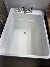 Mustee Model 21 “Lil”Tub Laundry Tub With Faucet