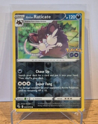 Alola-Rattikarl (PGO 042) Pokémon GO - Reverse Holo - Pokemon - Englisch