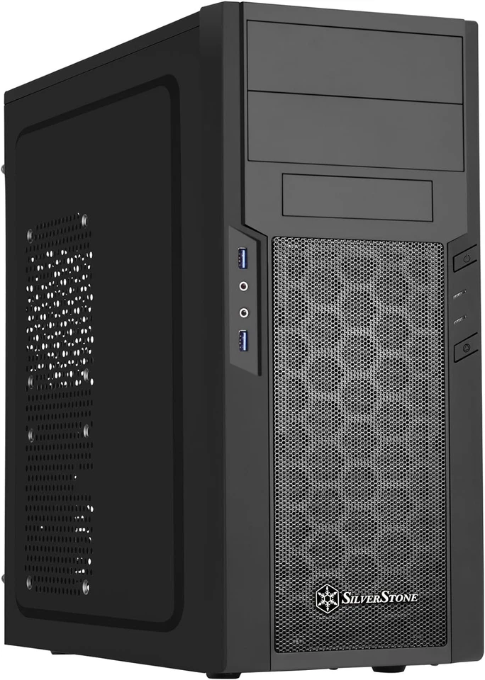 SilverStone SST-PS13B - Cabinet Precision Mid-Tower ATX Silent, finestrato, nero - Immagine 2 di 4