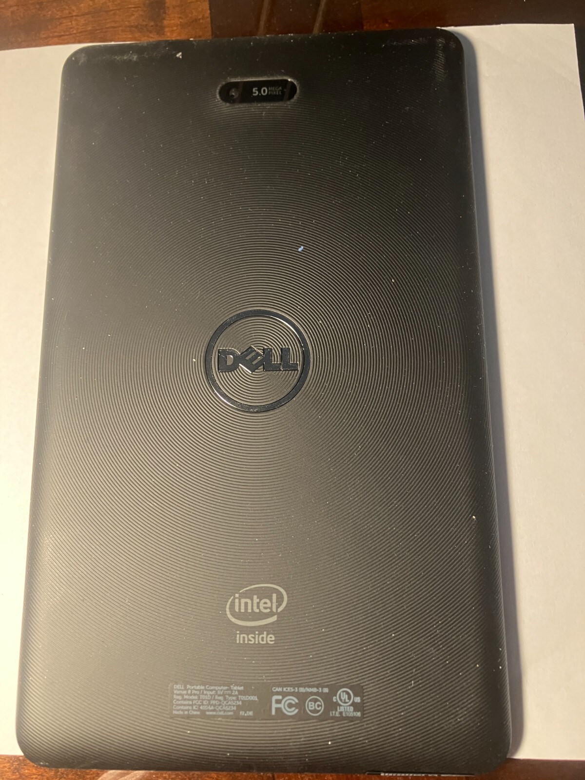 Dell Venue 8 Pro 5830 8" Touch Screen Tablet Intel 58.2B Windows 10