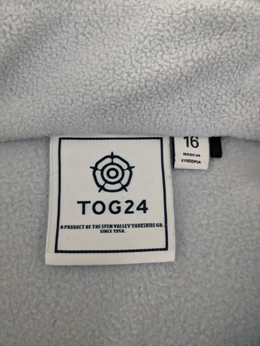 Womens Tog 24 Revive Quarter Zip Fleece Top UK16 Pale Blue Long Sleeved - Picture 6 of 10