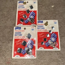 Lot Of 3 Prims Cover Your Own Buttons Solid Brass Sizes 24-9/16,36-7/8, 30-3/4