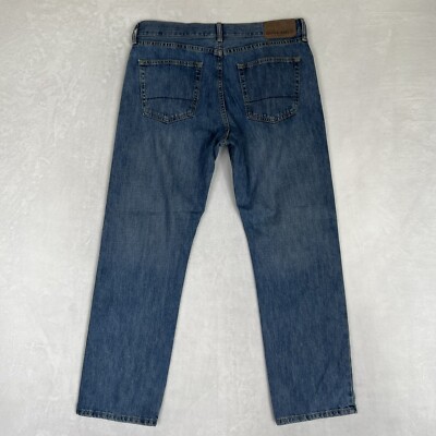 Nautica Jeans Mens Size 34x30 Straight Leg Fit Blue Denim Light