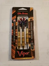 Viper Set of 3 Elite Brass Steel Tip Darts 23 Grams Nip NEW