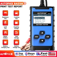 AUTOPHIX BAS100 Car 24V 12V Cranking Test Auto Battery Charging System Analyzer