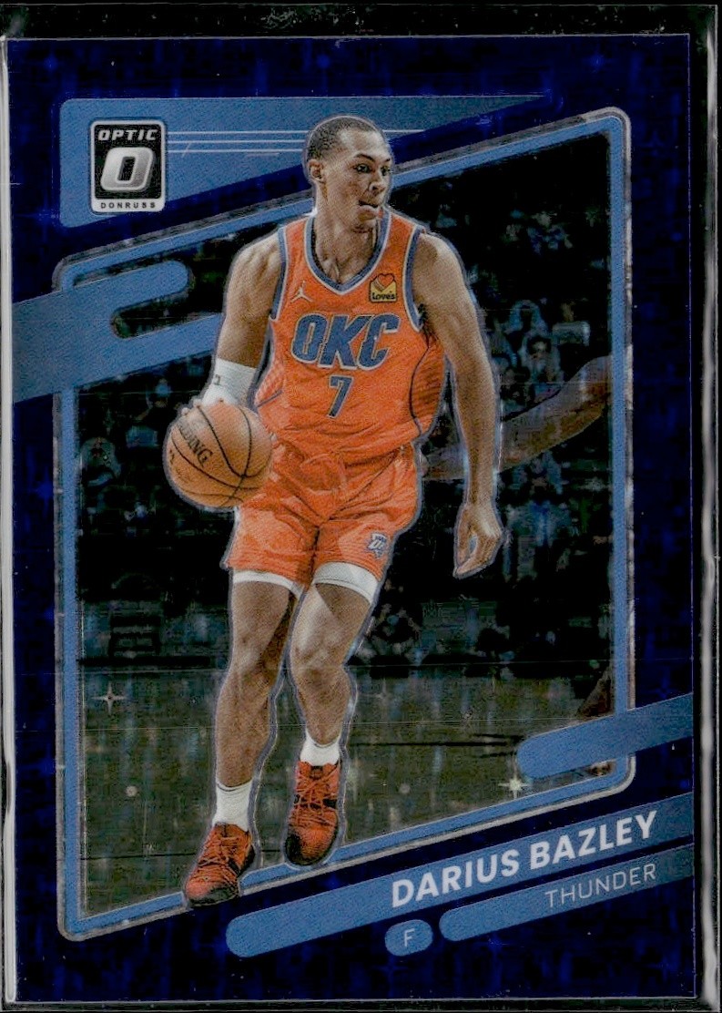 2021-22 Panini Donruss Optic FOTL Purple Stars Prizm /13 Darius Bazley #27