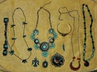 Vintage Estate Costume Jewelry Retro Lot. MCM 50's - 80's Native Amer. Lot #2