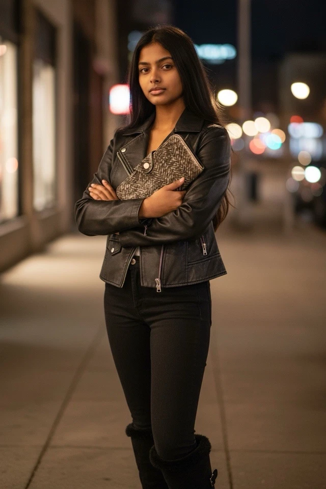 Bolso sin asas/cartera Laura Di Maggio Italia Milán cuero piel de becerro precio de venta sugerido por el fabricante 255 ROBO Foto 3 de 4