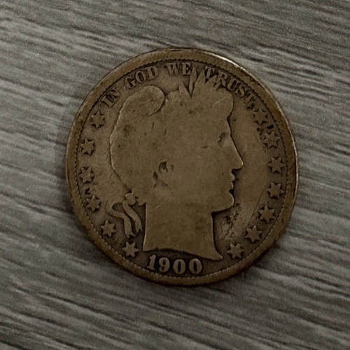 1900 Barber Silver Half Dollar Coin