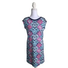 Lilly Pulitzer Robyn Behind The Gate Midi Dress Women's XS Paisley Dopamine Boho