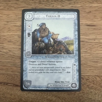 MECCG MIDDLE EARTH LES DRAGONS RARE THRAIN II - Photo 1/3