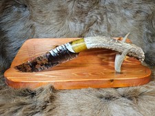 BIG Wicked Midnight Lace Obsidian Knife~KENNY Hull~Hunter~Buscraft~SUPER SHARP !