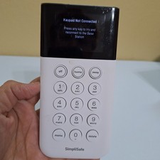 SimpliSafe SSKP3 Security Keypad White Wireless Used Tested  Working