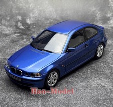 OTTO 1/18 BMW E46 318 Ti COMPACT 2002 Resin Diecast Model Car Display Gifts Blue