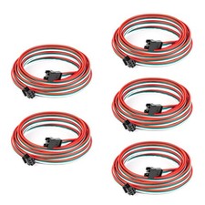5 pcs/Pack 20AWG 3 Pin JST SM Female Plug Connector 4.92ft 1.5m Extension Ca...
