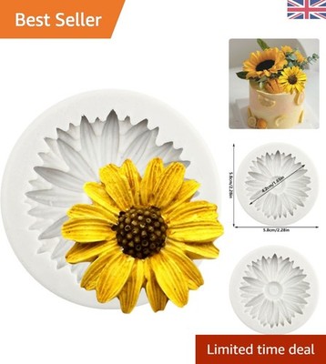 Vielseitige Sonnenblumen Fondant Form - Perfekt für Kuchen & DIY Basteln 15x12cm