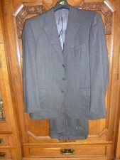 ERMENEGILDO ZEGNA Herren Anzug Gr. 56 Grau 100% Wolle