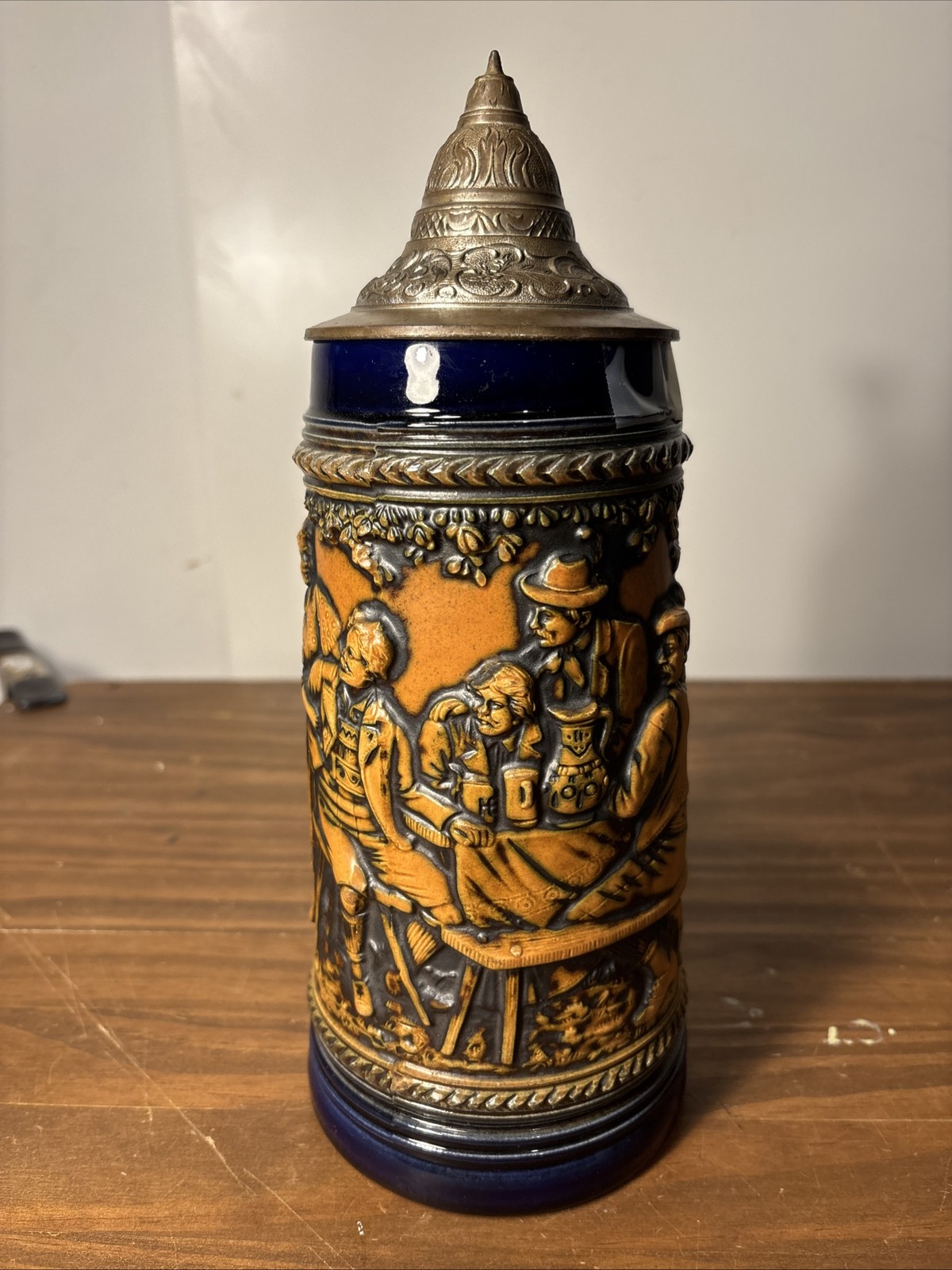 Germany Original Gerzit Gerz Lid Beer Stein Collectible