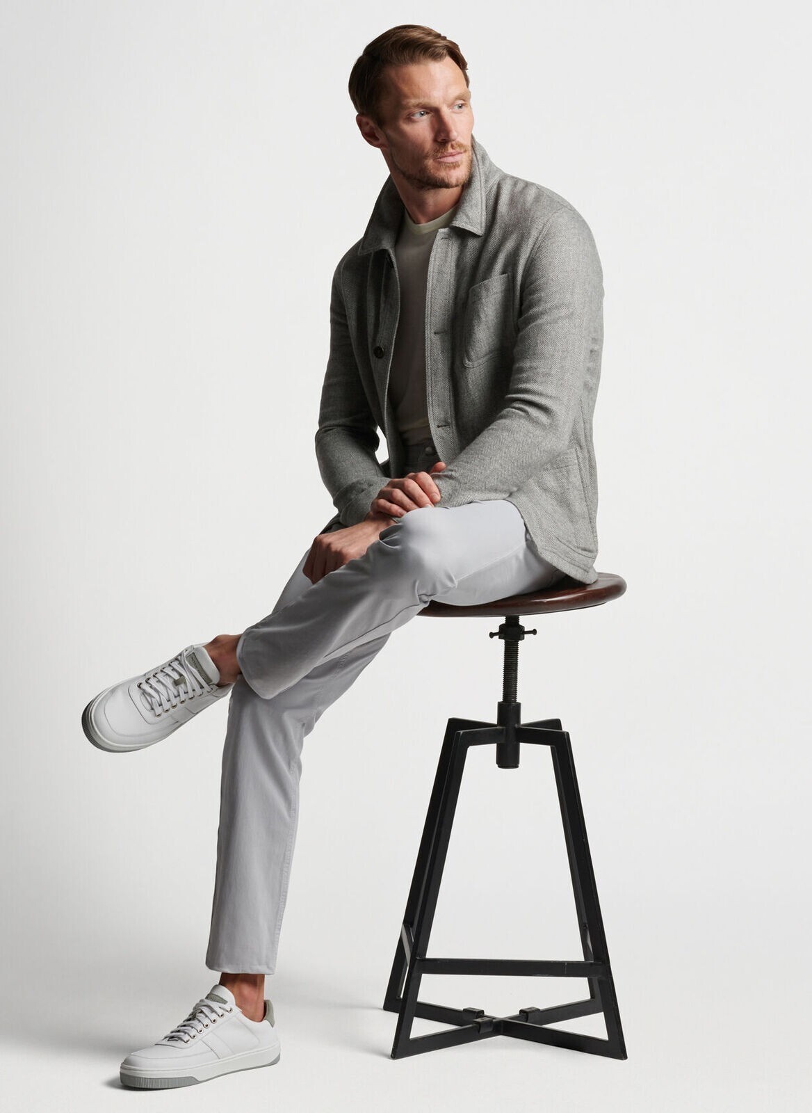 Повседневное пальто из льна и кашемира PETER MILLAR Crown Crafted Strasse Sz M 1000 80490₽