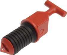 2-Pack 3/4-Inch Red Floating Drain Plug for Marine Boat Livewell 58260