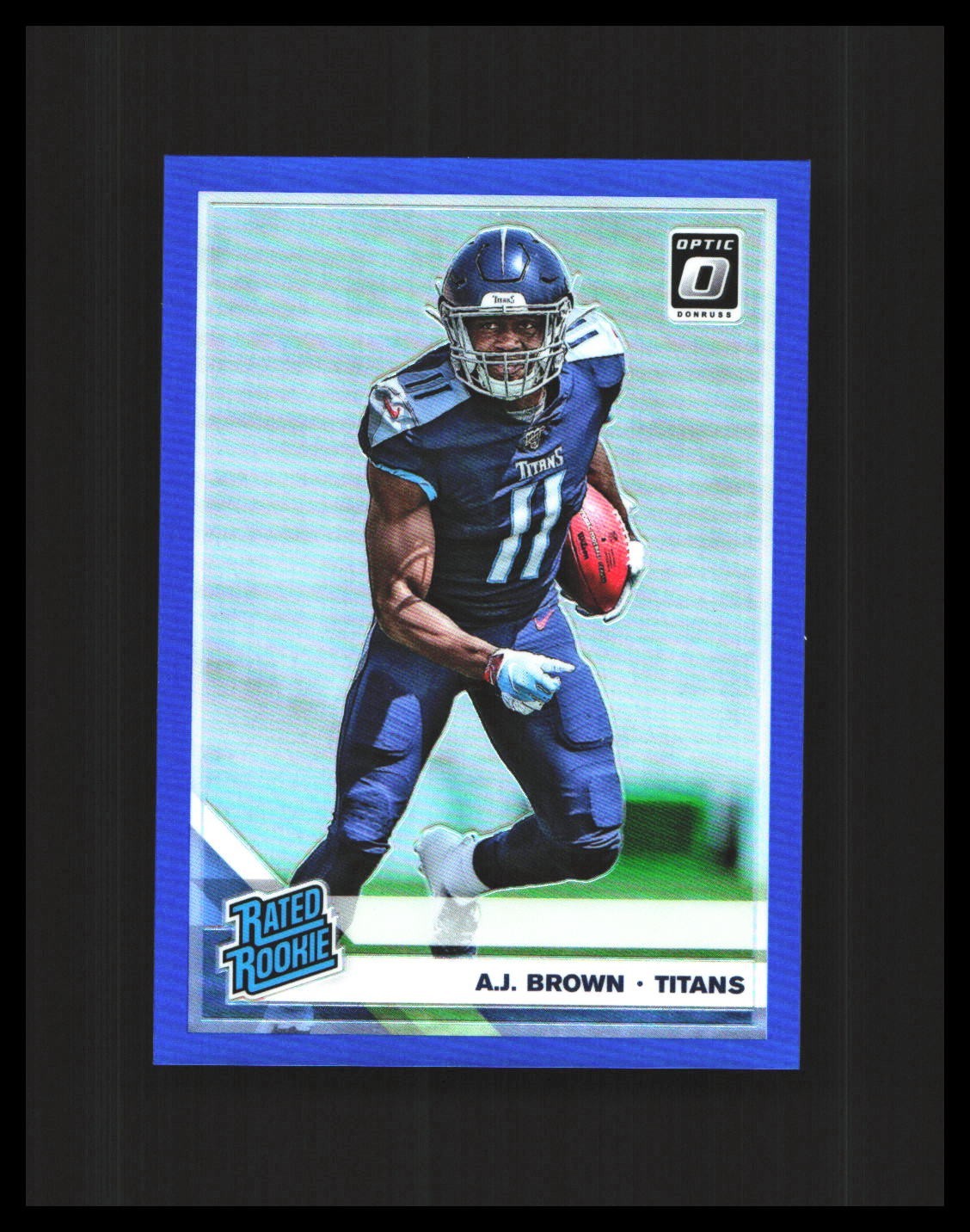 2019 A.J. Brown - Panini Donruss Optic Rated Rookie Blue Refractor /150 #164