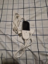 White Power Cable w/ Inline Controller, 2-Prong AC Plug to 2-Pin Connector