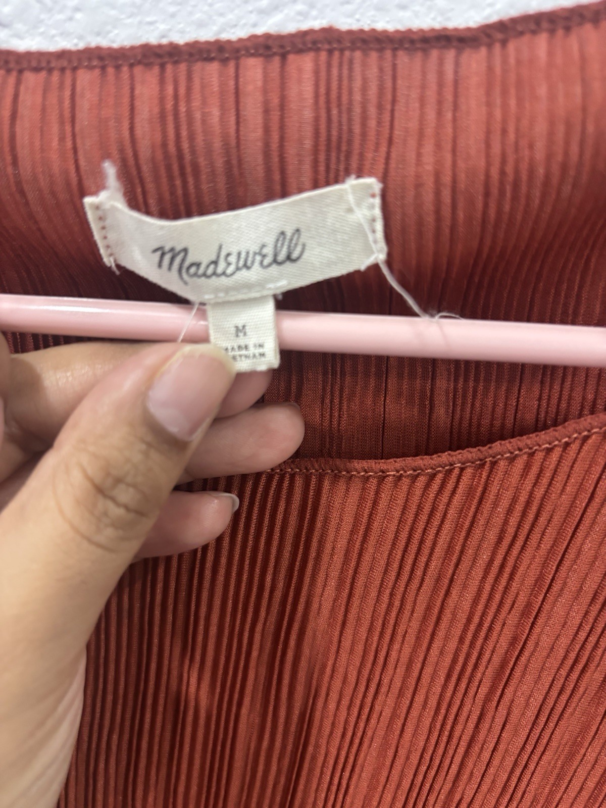 Madewell Medium Texture & Thread Micropleat Top  … - image 4