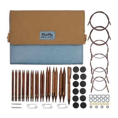 Japan NEW KnitPro Interchangeable Circular Knitting Pins Set with Case