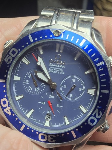 Omega Seamaster Diver 300M Blue Dial 42mm Chronograph