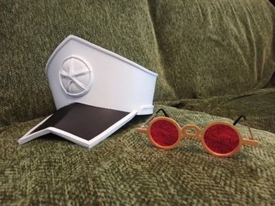 Quilge Opie Glasses Hat Cosplay