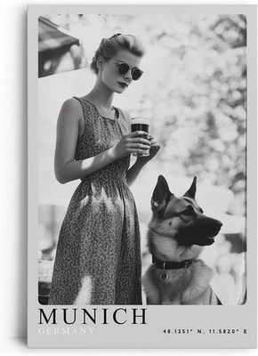 Leinwandbild Munich   Vintage, Fotografie, Eleganz, Deutschland, Bier,