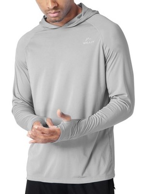 Men's UPF 50+ Sun Protection Hoodie Lightweight Long Sleeve Fishing Shirt Loo...
